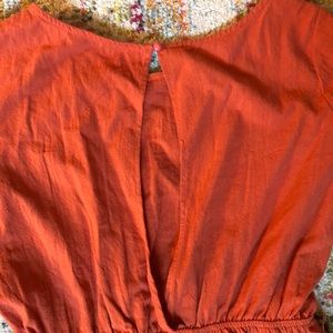 NWOT L Shein coral romper